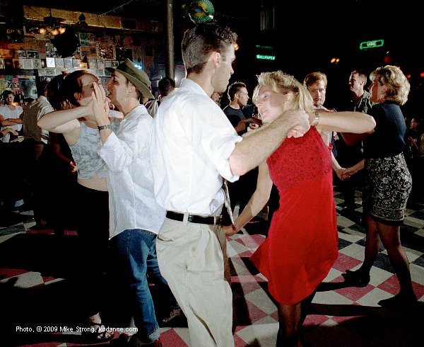 Gregg and Shauna (front) at the Grand Emporium September 1998 - swing night
